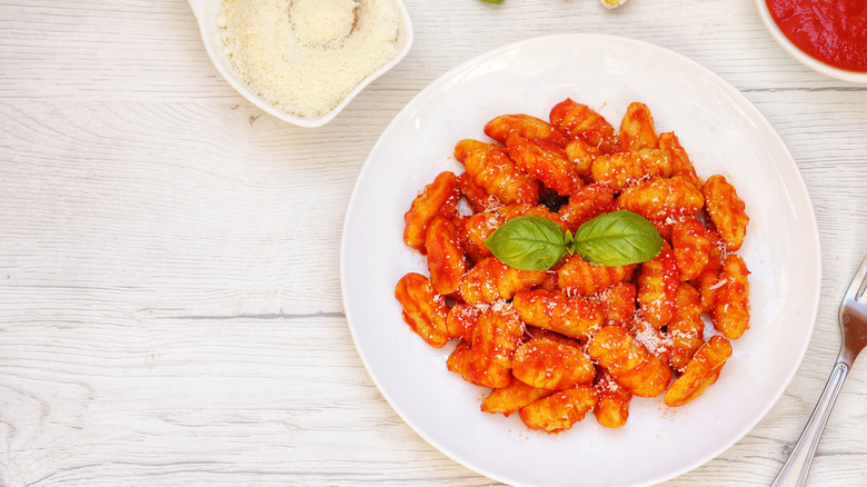 gnocchi on plate