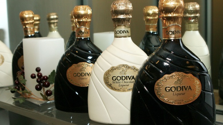 godiva chocolate liqueur dark white milk