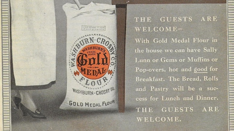 Part of a Gold Medal flour ad