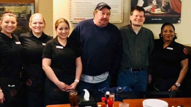 Jason Ford and friend at Golden Corral