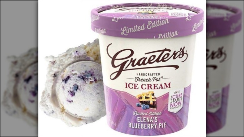 Graeter's blueberry pie ice cream