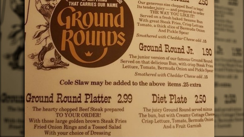 Early Ground Round menu