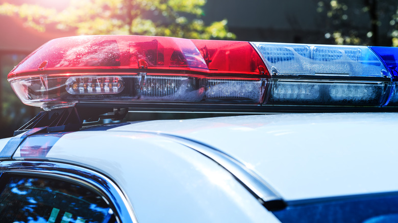 Police car roof lights