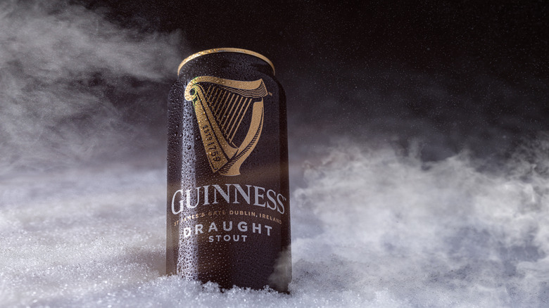 can of Guinness on ice