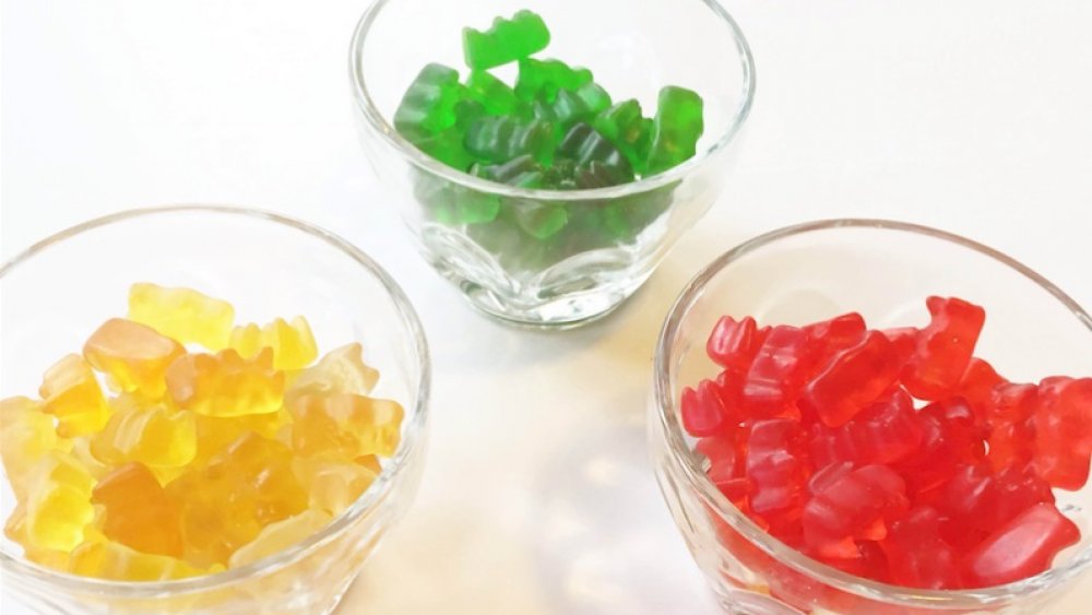 bowls of gummy bears