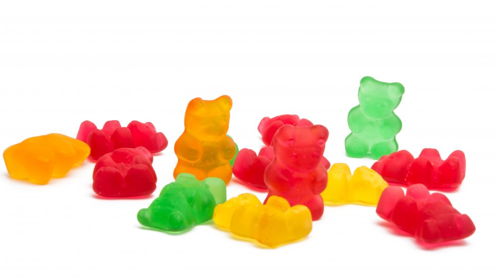 Colorful gummy bears