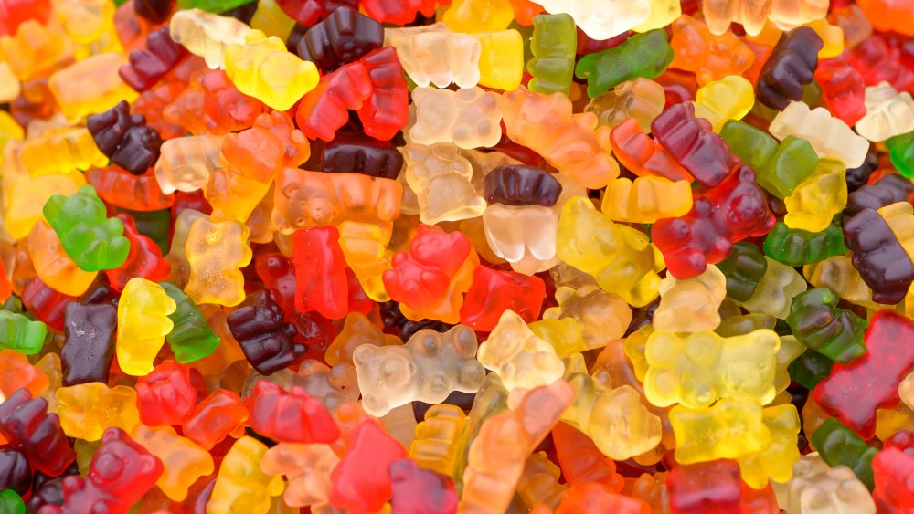 Colorful gummy bears