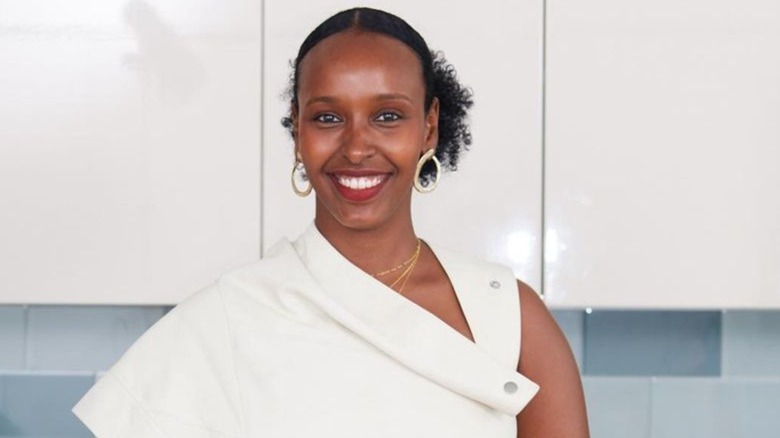  Hawa Hassan  in her home kitchen 