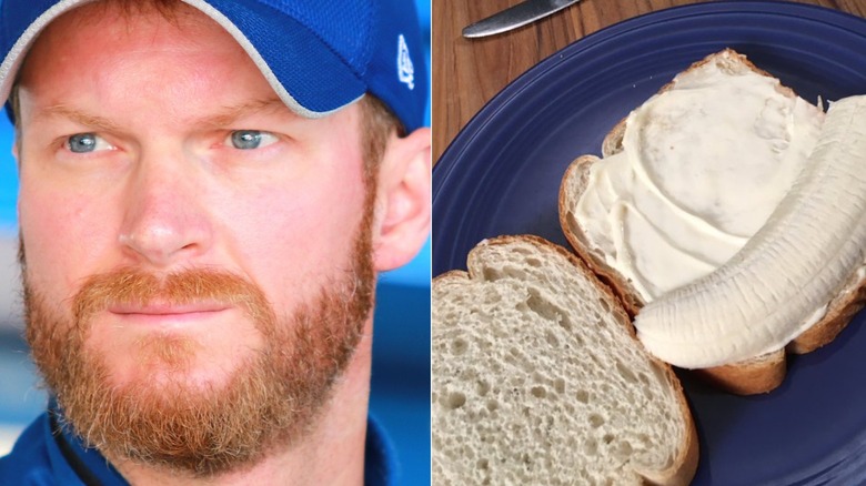 Dale Earnhardt Jr. banana mayo sandwich