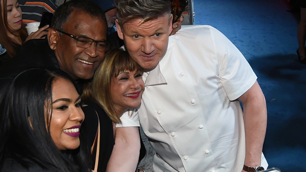 Gordon Ramsay greeting fans