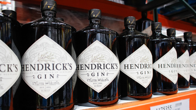 Several Hendrick's Gin Bottles