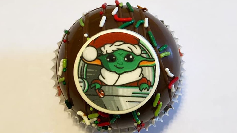 Baby yoda chocolate bomb