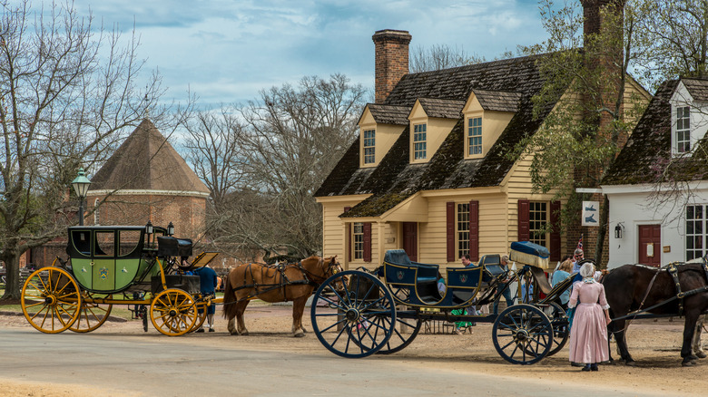 horse-drawn carriages