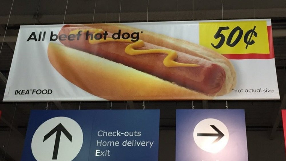 IKEA hot dog menu