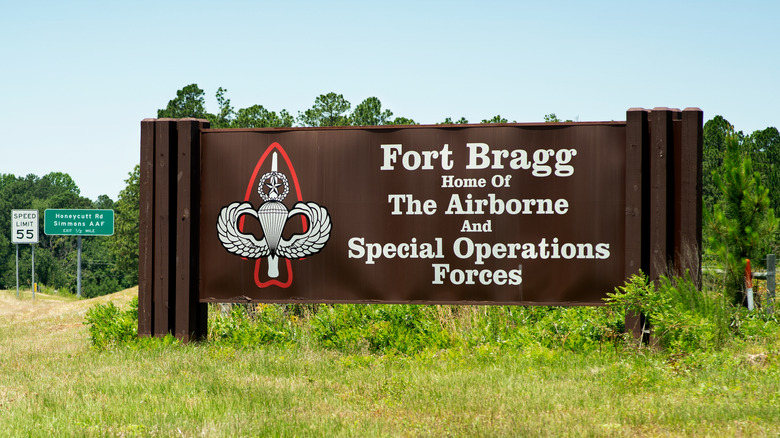 Signage for Fort Bragg