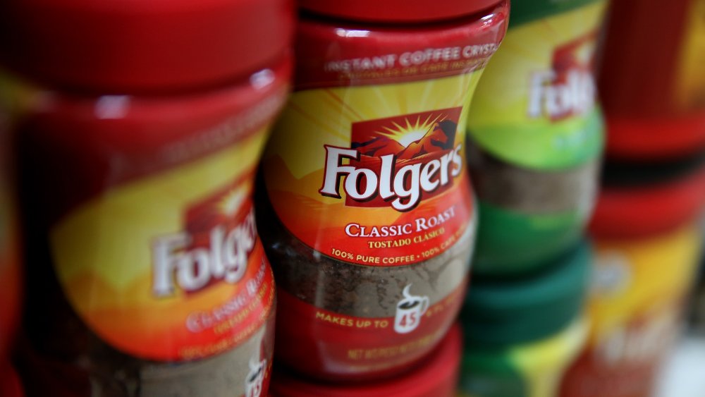 Folgers, instant coffee