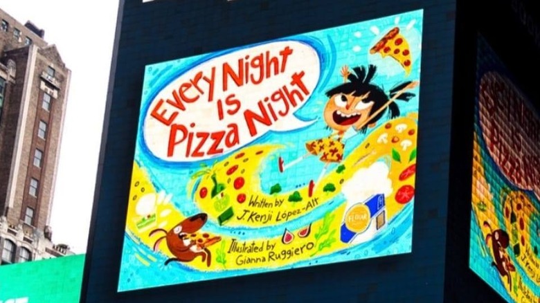 every night is pizza night billboard