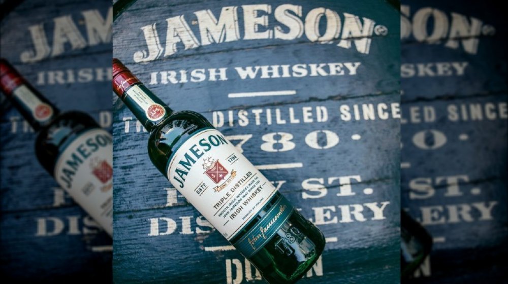 bottle of Jameson irish whiskey 