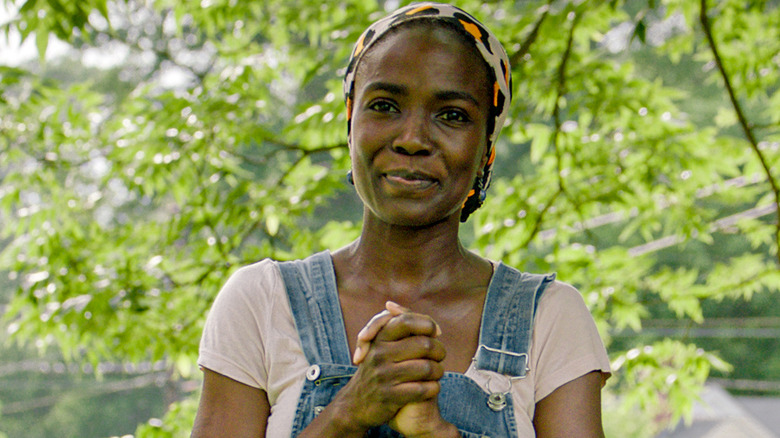 Jamila Norman with hands clasped together