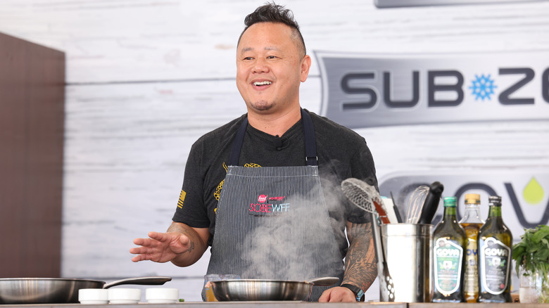 jet tila leading cooking demonstration