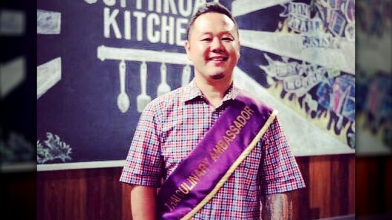 jet tila wearing culinary ambassador sash