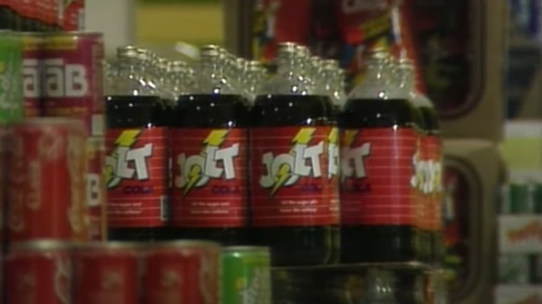 rows of Jolt cola