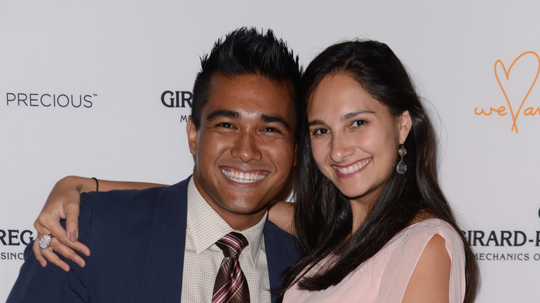 Jordan Andino and Fernanda Zapata attend the Girard-Perregaux launch of the Mission of Mermaids 