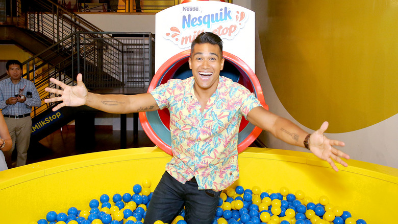 Jordan andino in a ball pit