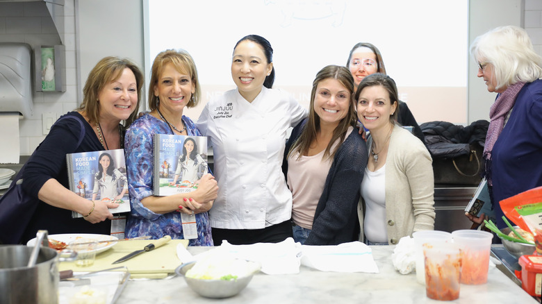 Judy Joo at a cooking class she hosted