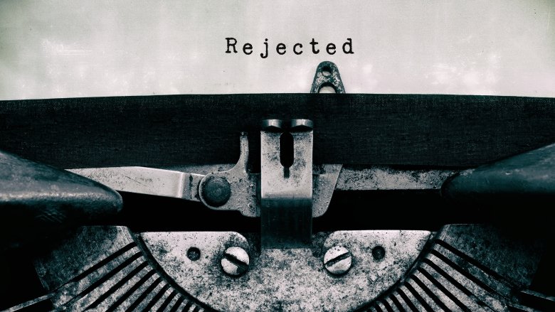 typewritten "rejected"