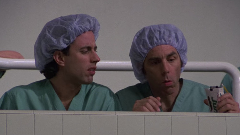 Jerry Seinfeld and Michael Richards in "The Junior Mint" episode of Seinfeld