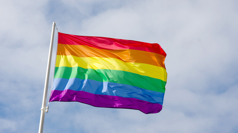 Rainbow colored flag