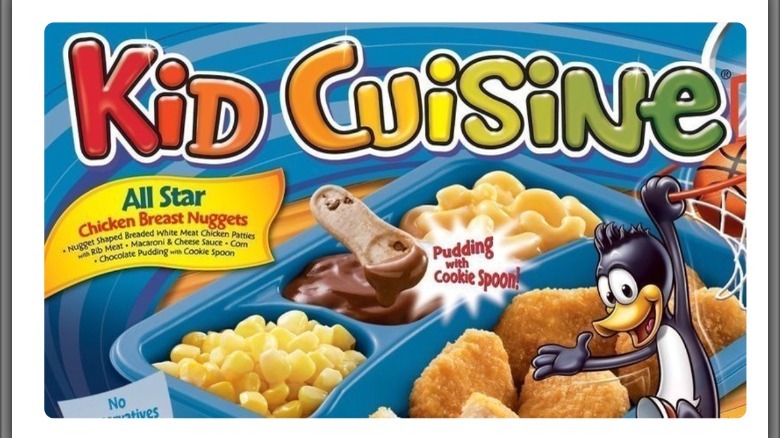 Kid Cuisine with blue packaging