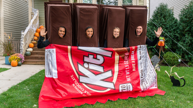 4-person kit kat costume