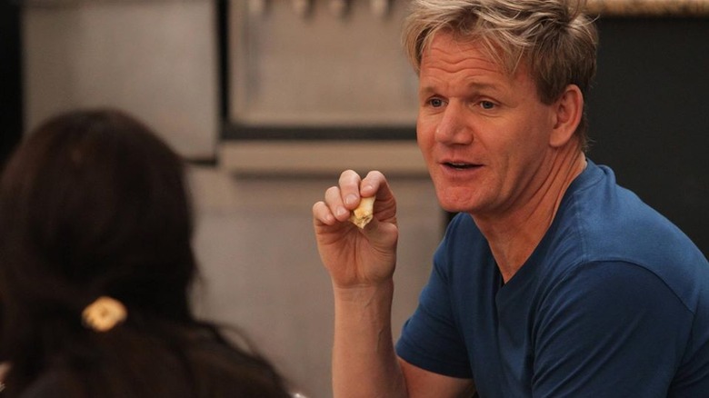 Gordon Ramsay eating