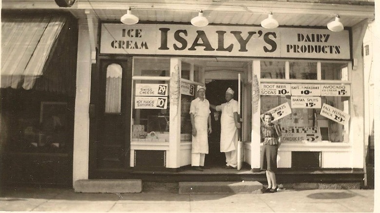 vintage photo of Isaly's store