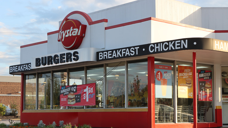 Exterior of Krystal restaurant 