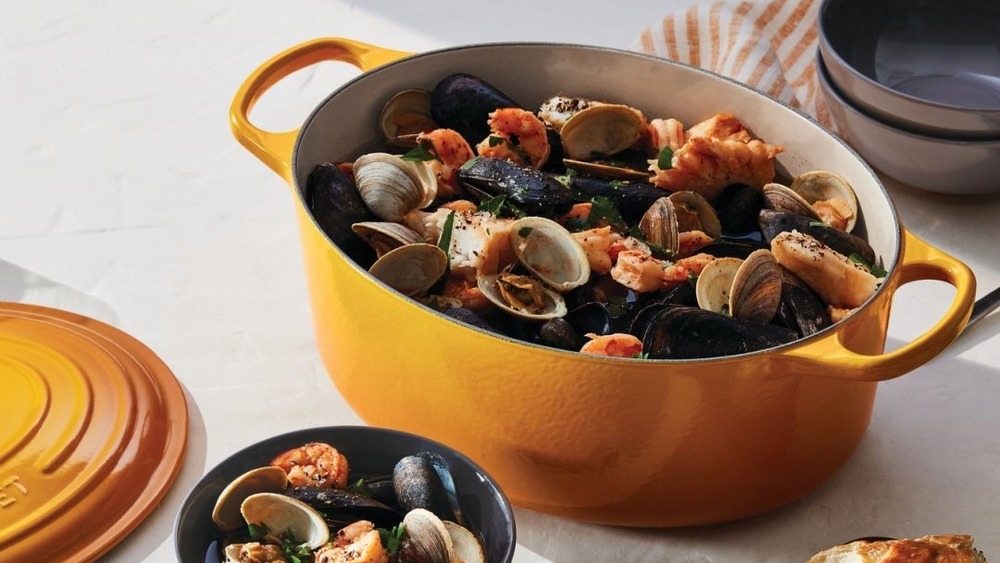 Le Creuset's Dutch oven in yellow