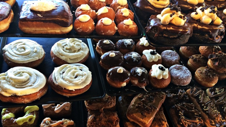 legendary doughnuts in display