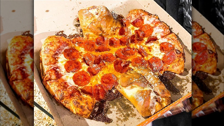 Batman pizza from Little Caesars