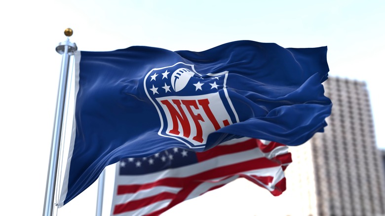 NFL and American flag 