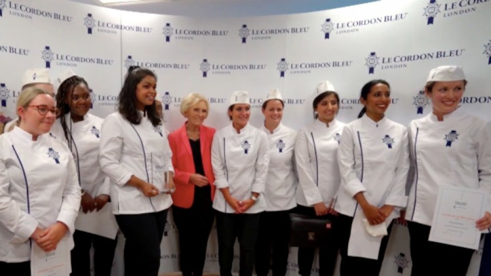 Mary Berry at Le Cordon Bleu