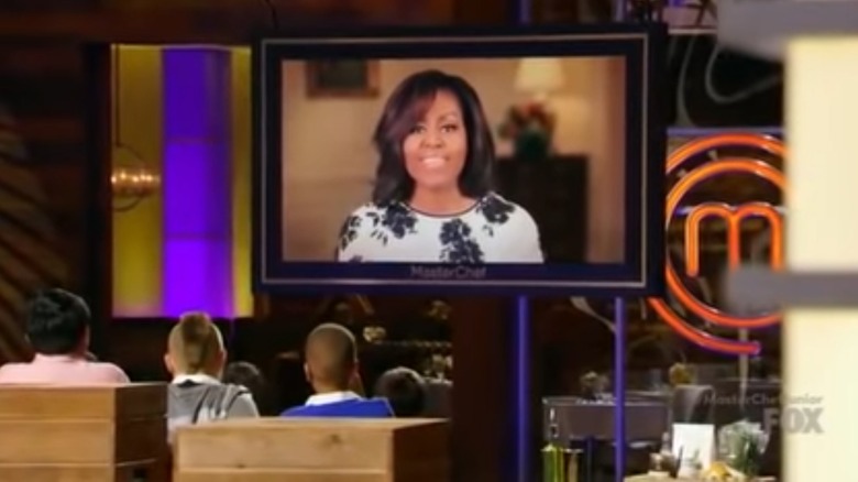 michelle obama on masterchef screen 