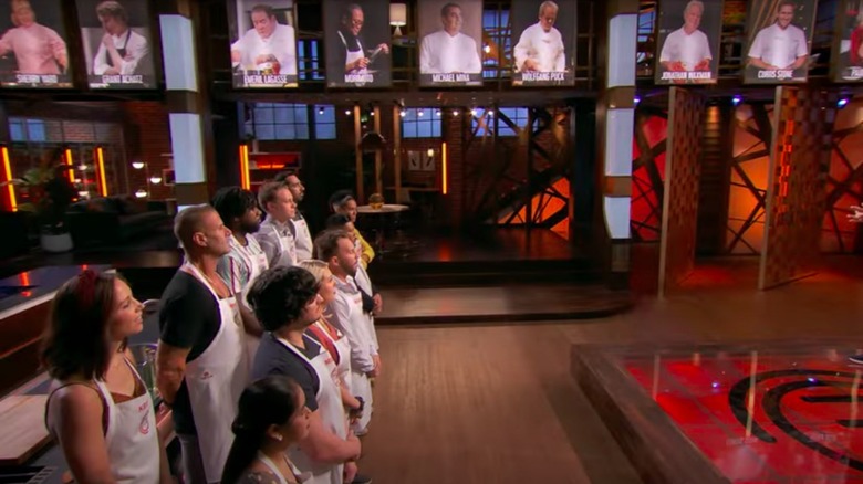 Contestants on set of MasterChef: Legends