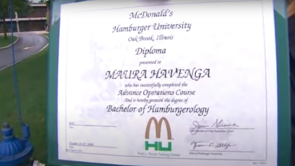 Bachelor of Hamburgerology degree