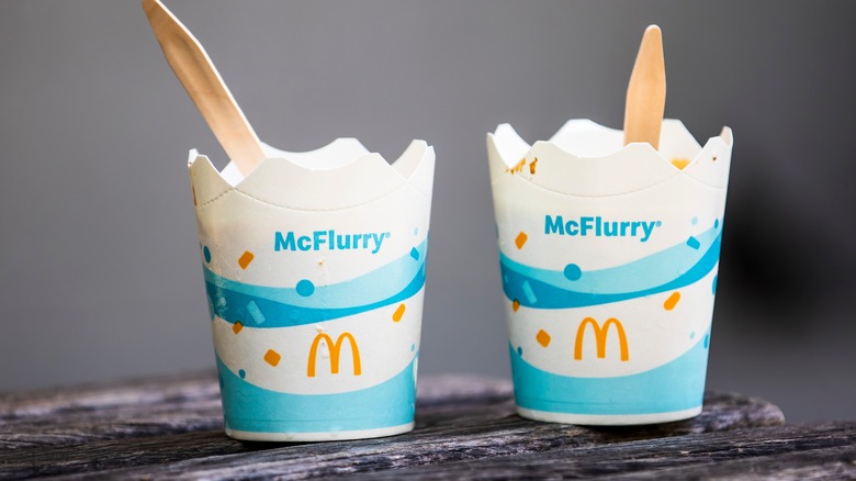 two McFlurry cups