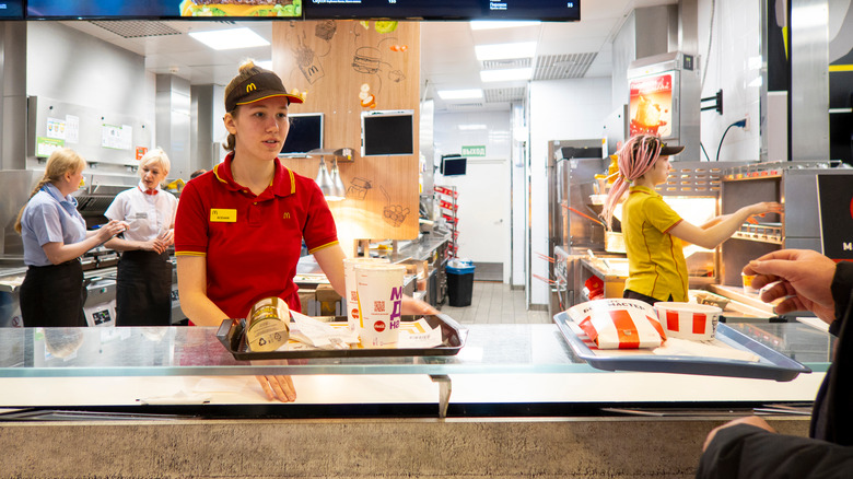 McDonald's kitchen and counter