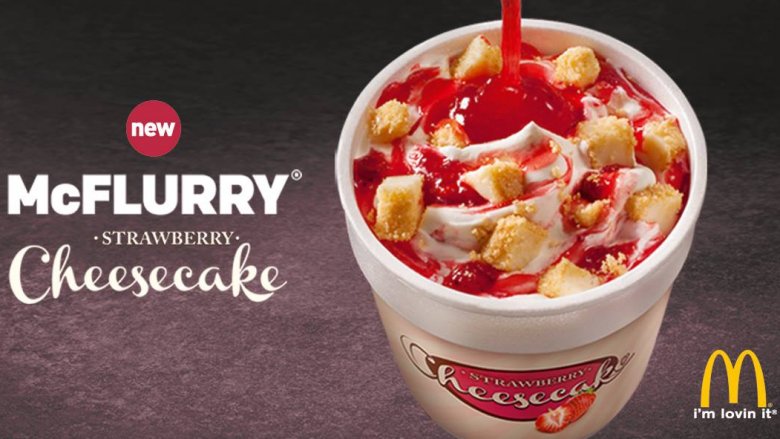 strawberry cheesecake mcflurry