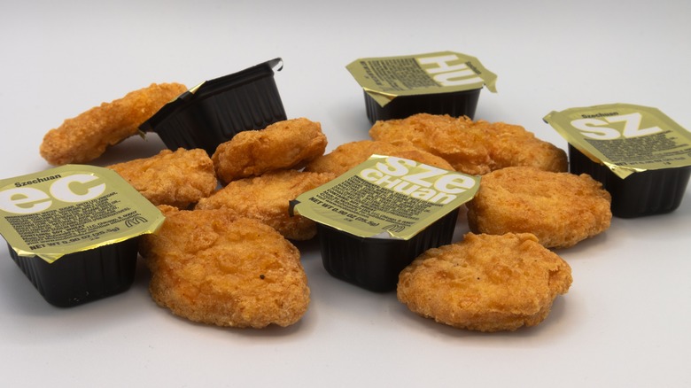 McDonald's Szechuan Sauce and nuggets