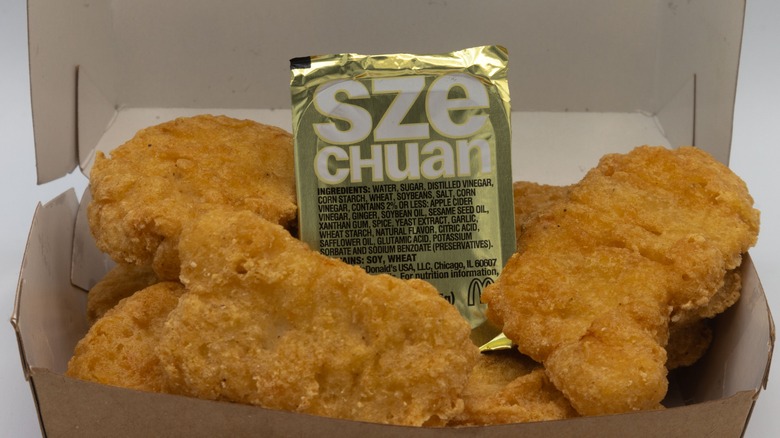 McDonald's Szechuan Sauce and nuggets